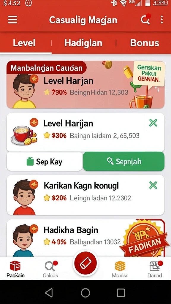 idr89 - Tangkapan layar menampilkan tahapan level yang penuh warna.