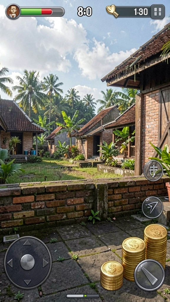idrok - Tangkapan layar menunjukkan karakter utama dalam petualangan mendebarkan.