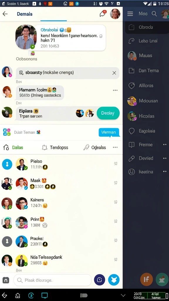 ink789 - Screenshot interaksi multiplayer yang seru dengan teman.