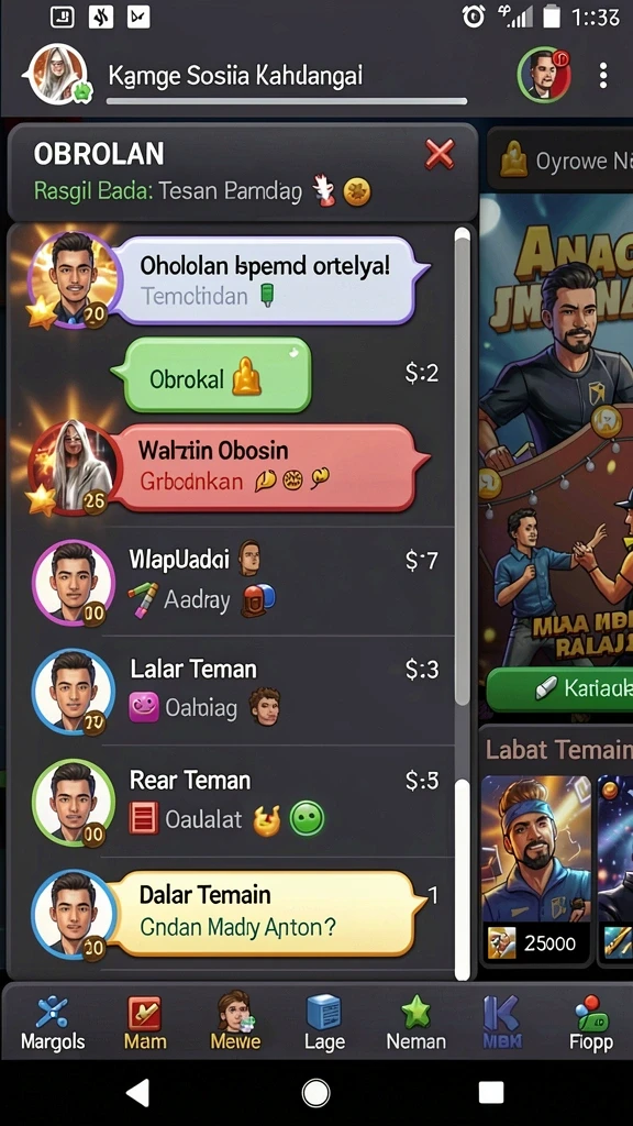 mpl777 - Berbagai jenis permainan yang dapat dipilih.