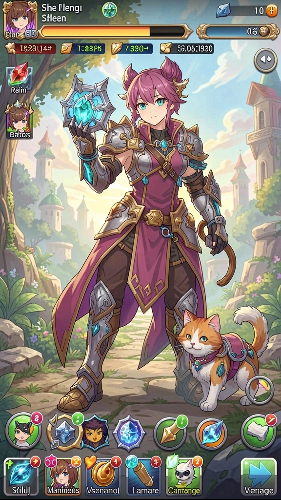 rp6789 - Contoh menu karakter dalam game RP6789.